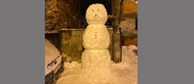 VATANDAŞ 2 METRELİK KARDAN ADAM YAPTI
