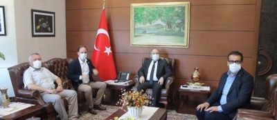 VEKİLLER VALİ TUTULMAZ'I ZİYARET ETTİ