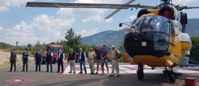 YANGIN SÖNDÜRME HELİKOPTERİ GÖREV İÇİN HAZIR