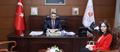 YENİ KAYMAKAM VALİ HACIBEKTAŞOĞLU'NU ZİYARET ETTİ