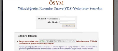 YSK TERCİH SONUÇLARI AÇIKLANDI