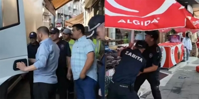 ZABITA EKİPLERİNDEN KALDIRIM UYGULAMASI